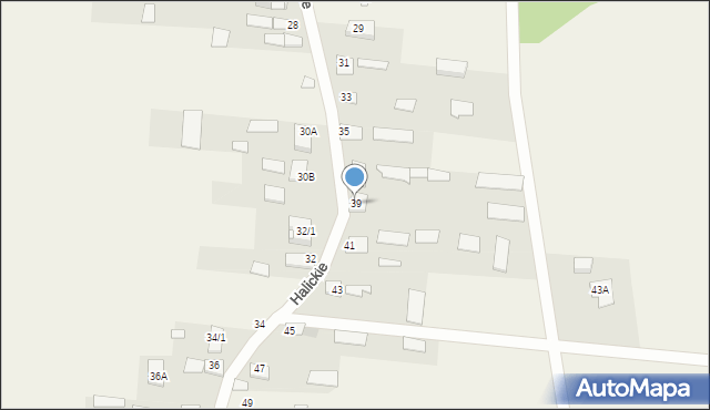 Halickie, Halickie, 39, mapa Halickie