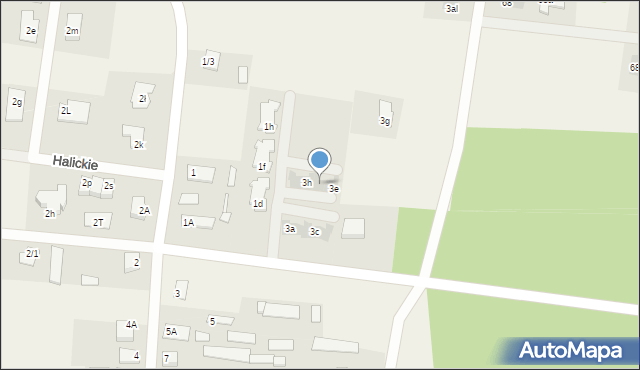 Halickie, Halickie, 3f, mapa Halickie