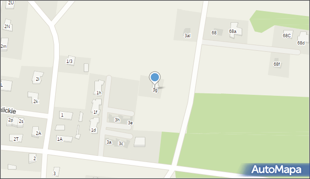 Halickie, Halickie, 3g, mapa Halickie