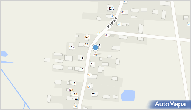 Halickie, Halickie, 49, mapa Halickie