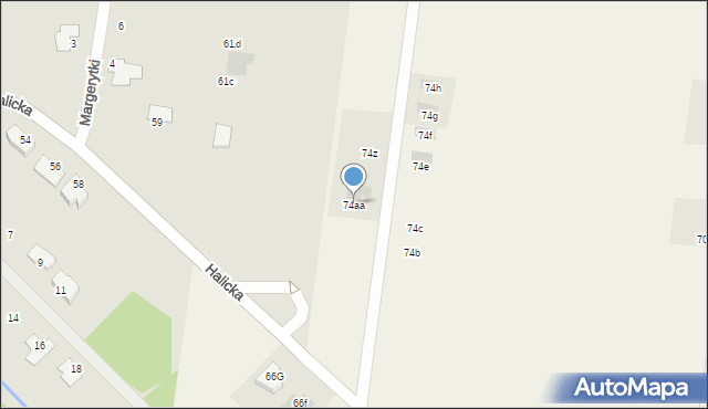 Halickie, Halickie, 74aa, mapa Halickie