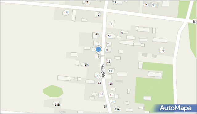 Halickie, Halickie, 8, mapa Halickie