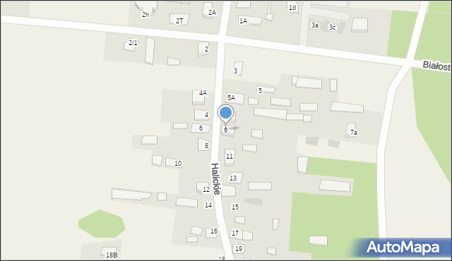 Halickie, Halickie, 9, mapa Halickie