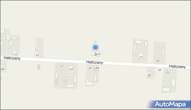 Haliczany, Haliczany, 16, mapa Haliczany