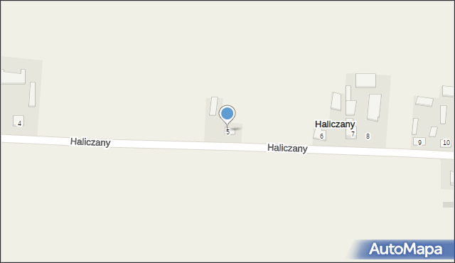 Haliczany, Haliczany, 5, mapa Haliczany