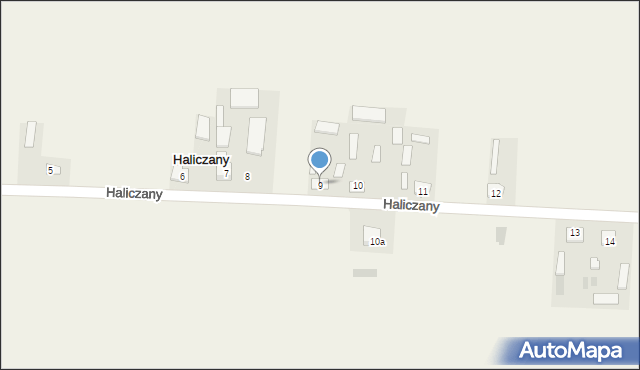Haliczany, Haliczany, 9, mapa Haliczany