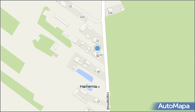 Hamernia, Hamernia, 34, mapa Hamernia