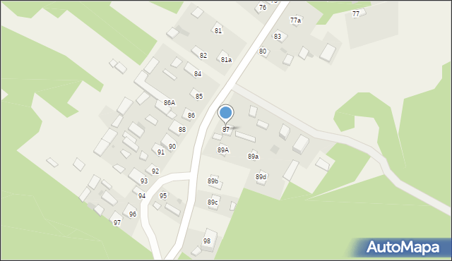 Hamernia, Hamernia, 87, mapa Hamernia