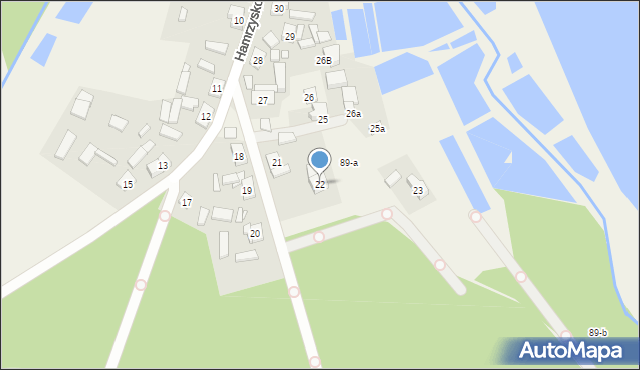 Hamrzysko, Hamrzysko, 22, mapa Hamrzysko