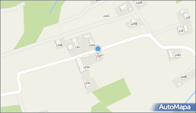 Handzlówka, Handzlówka, 133, mapa Handzlówka