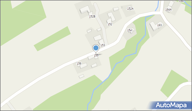 Handzlówka, Handzlówka, 155, mapa Handzlówka