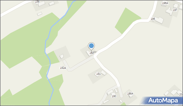 Handzlówka, Handzlówka, 192, mapa Handzlówka