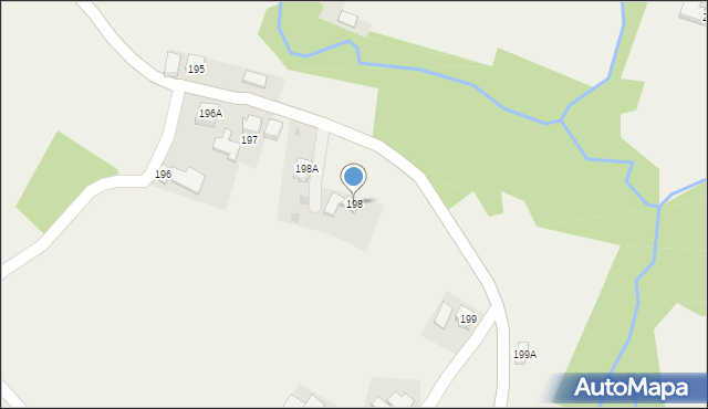 Handzlówka, Handzlówka, 198, mapa Handzlówka