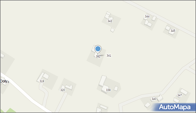 Handzlówka, Handzlówka, 342, mapa Handzlówka