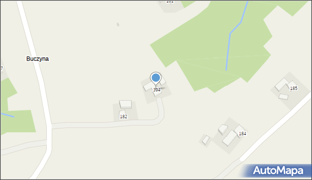 Handzlówka, Handzlówka, 394, mapa Handzlówka