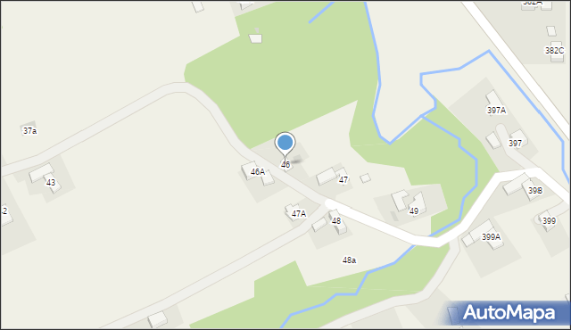 Handzlówka, Handzlówka, 46, mapa Handzlówka