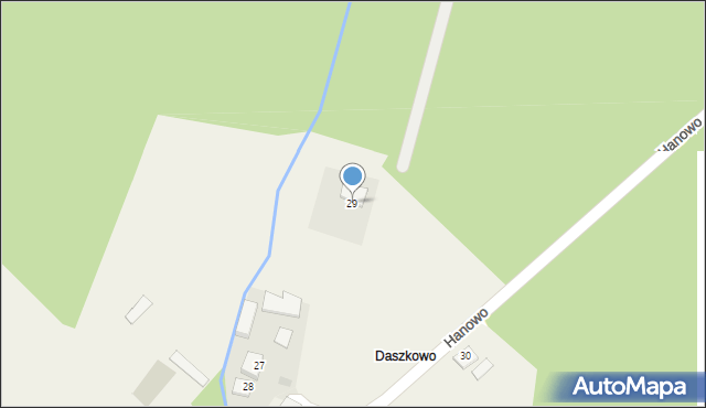 Hanowo, Hanowo, 29, mapa Hanowo