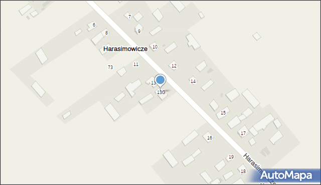 Harasimowicze, Harasimowicze, 13G, mapa Harasimowicze