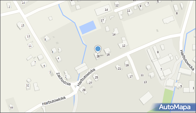 Harbutowice, Harbutowicka, 18, mapa Harbutowice