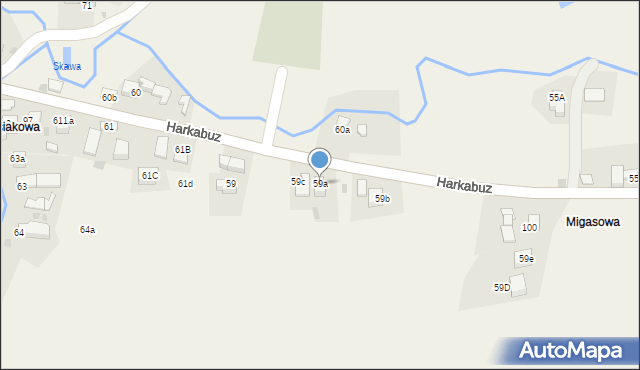 Harkabuz, Harkabuz, 59a, mapa Harkabuz