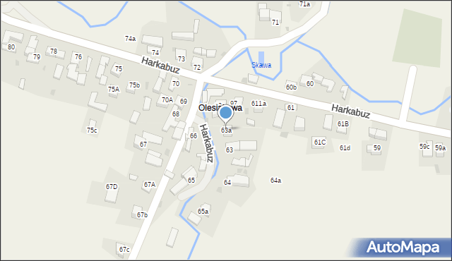 Harkabuz, Harkabuz, 63a, mapa Harkabuz