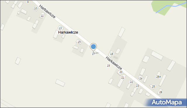 Harkawicze, Harkawicze, 17, mapa Harkawicze