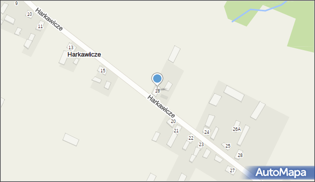 Harkawicze, Harkawicze, 18, mapa Harkawicze