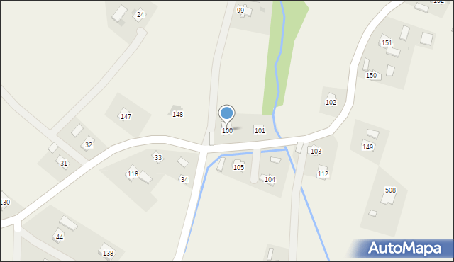 Harklowa, Harklowa, 100, mapa Harklowa