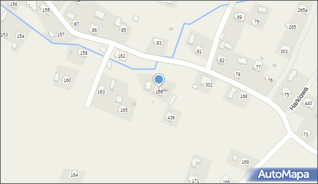 Harklowa, Harklowa, 166, mapa Harklowa