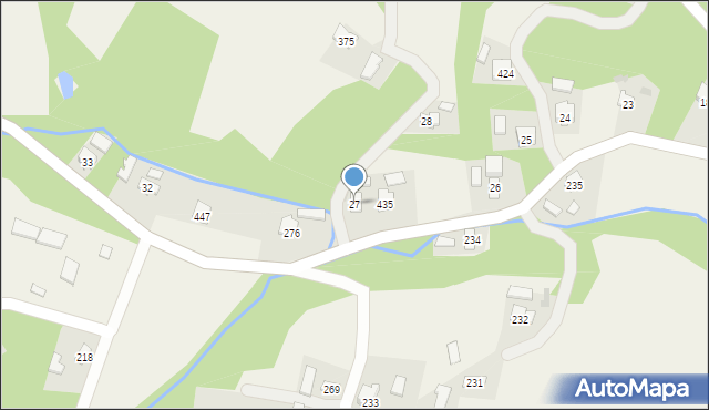 Harklowa, Harklowa, 27, mapa Harklowa