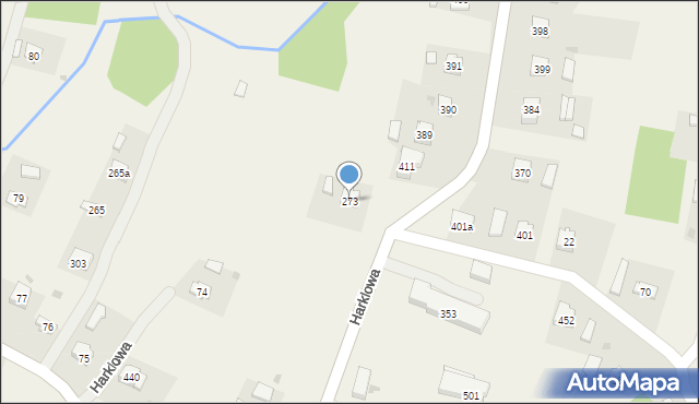 Harklowa, Harklowa, 273, mapa Harklowa