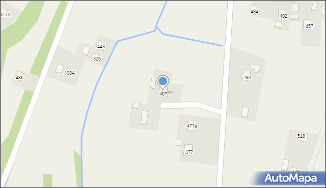 Harklowa, Harklowa, 407, mapa Harklowa