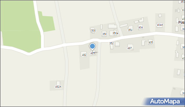 Harklowa, Harklowa, 425, mapa Harklowa