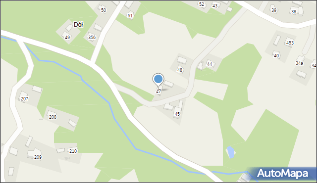 Harklowa, Harklowa, 47, mapa Harklowa