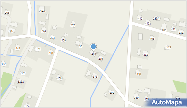 Harklowa, Harklowa, 483, mapa Harklowa