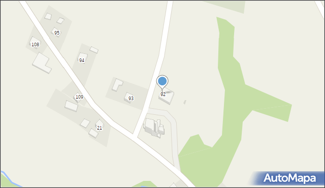 Harklowa, Harklowa, 92, mapa Harklowa