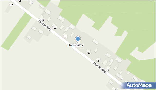 Harmoniny, Harmoniny, 10, mapa Harmoniny