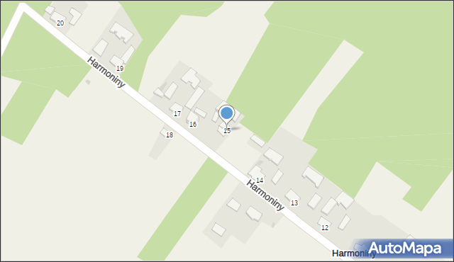 Harmoniny, Harmoniny, 15, mapa Harmoniny