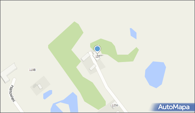 Hartowiec, Hartowiec, 120, mapa Hartowiec