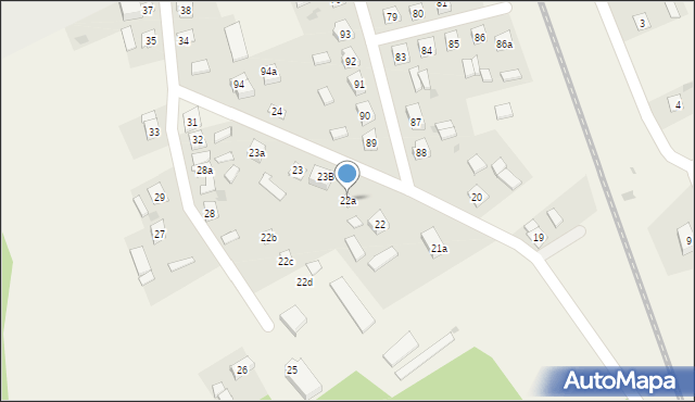 Hartowiec, Hartowiec, 22a, mapa Hartowiec