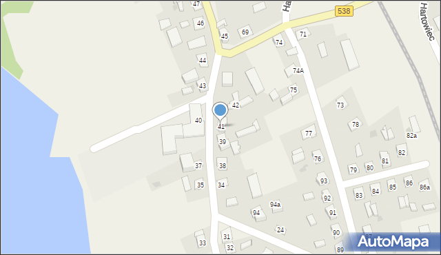 Hartowiec, Hartowiec, 41, mapa Hartowiec