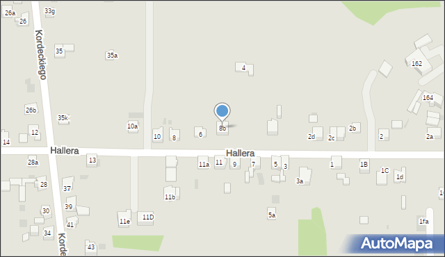 Imielin, Hallera Józefa, gen., 8b, mapa Imielin