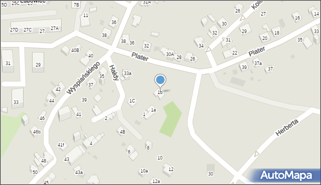 Jaworzno, Hałdy, 1b, mapa Jaworzno