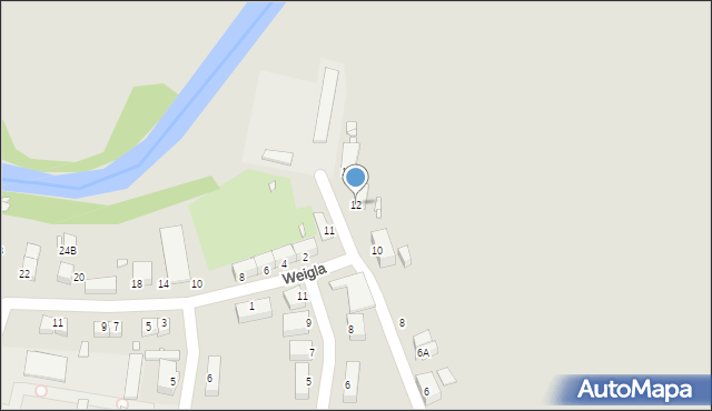 Jelenia Góra, Hallerczyków, 12, mapa Jelenia Góra