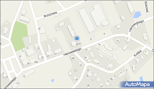 Jonkowo, Hanowskiego Jana, ks., 10, mapa Jonkowo