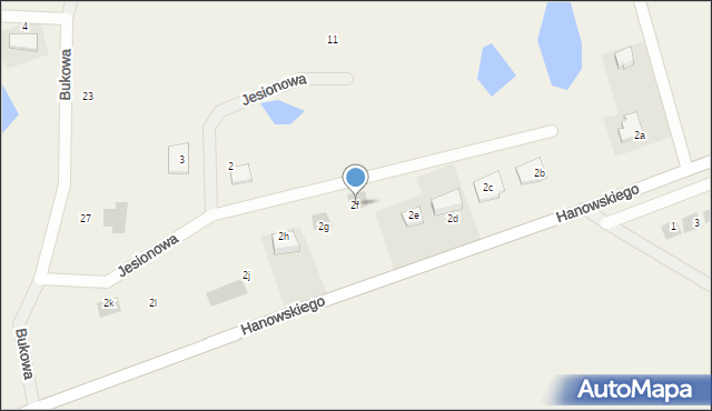 Jonkowo, Hanowskiego Jana, ks., 2f, mapa Jonkowo