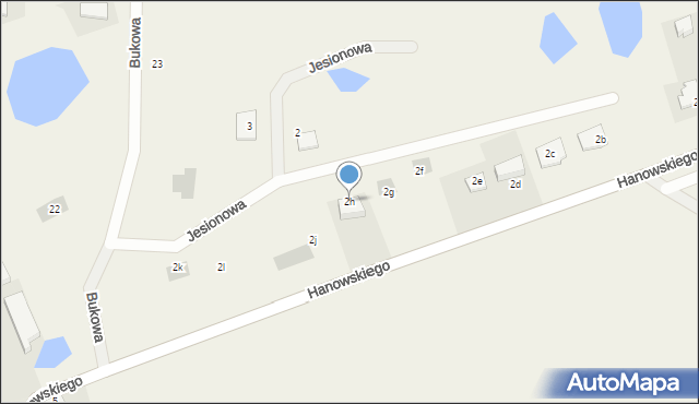Jonkowo, Hanowskiego Jana, ks., 2h, mapa Jonkowo