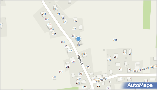 Jurczyce, Hallera Józefa, gen., 84, mapa Jurczyce