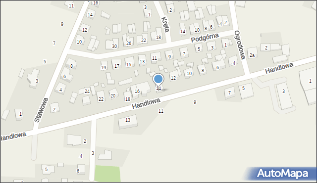 Kamieniec, Handlowa, 14/1, mapa Kamieniec
