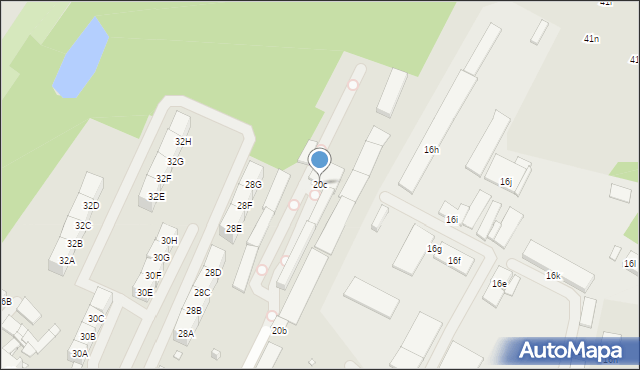 Katowice, Hallera Józefa, gen., 20c, mapa Katowic